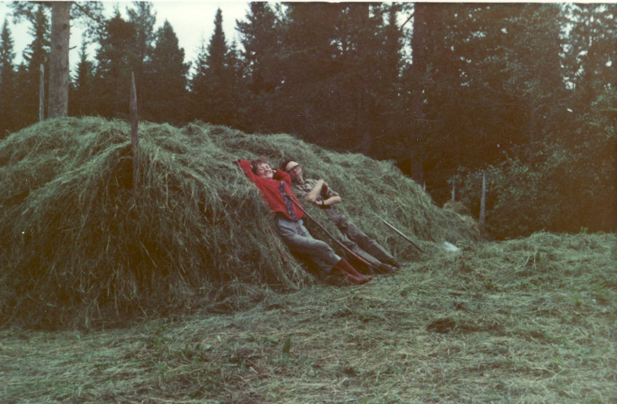 hantverk Inger o svärfar Arthur 1970