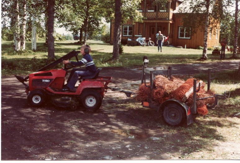 stängselekipaget 1980 med piloten Johan