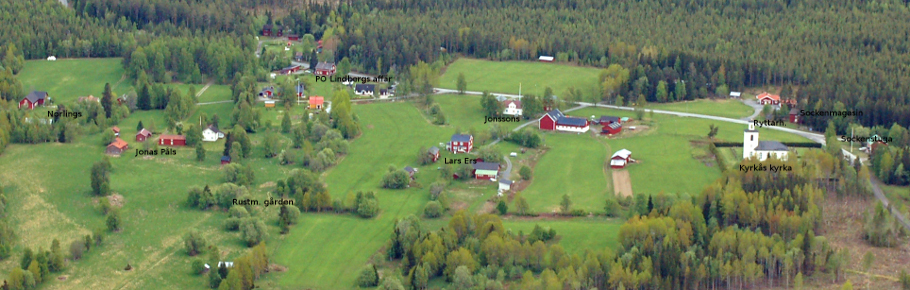 Gårdarna i Lungre 1950