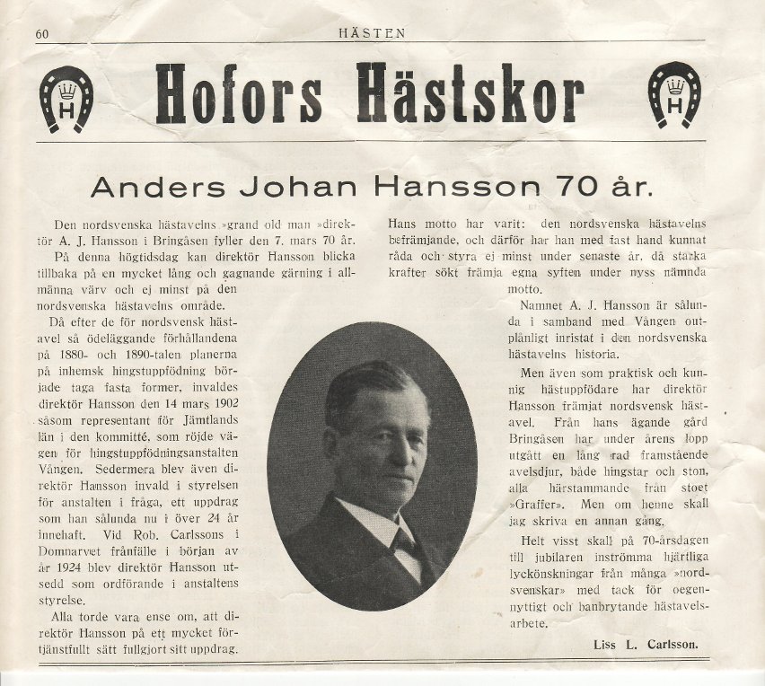 AJH 70 år