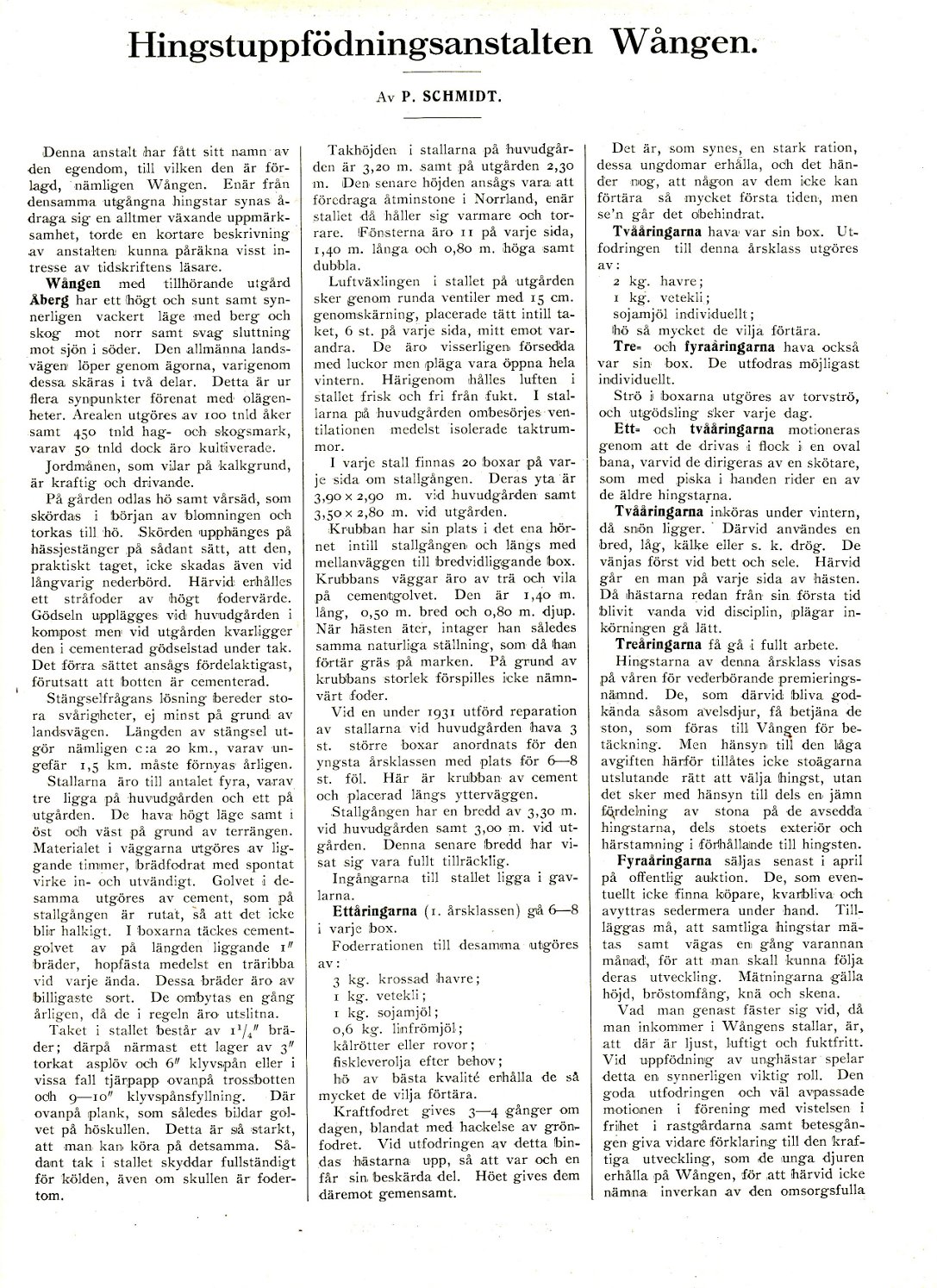 P Scmidt Wången 1932
