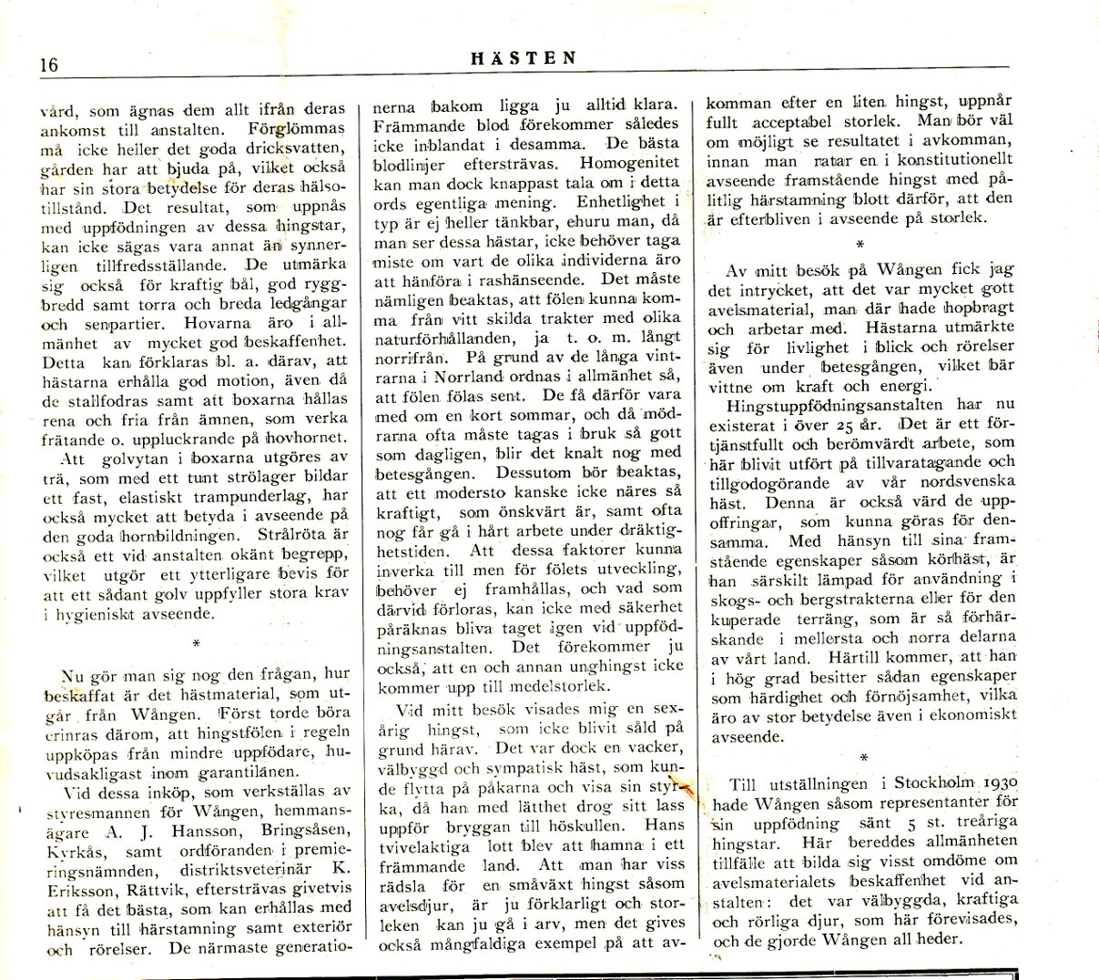 P Scmidt Wången 1932