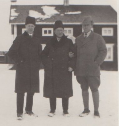 W Behm, AJH och Liss L Carlsson 13 mars 1930
